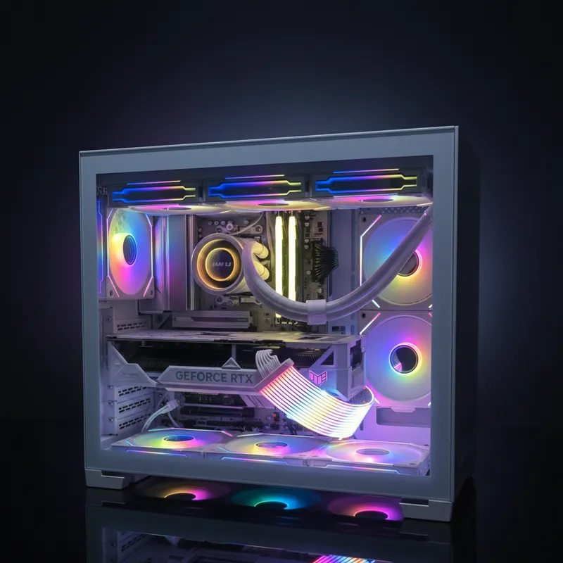 Build gaming blanco RGB multicolor